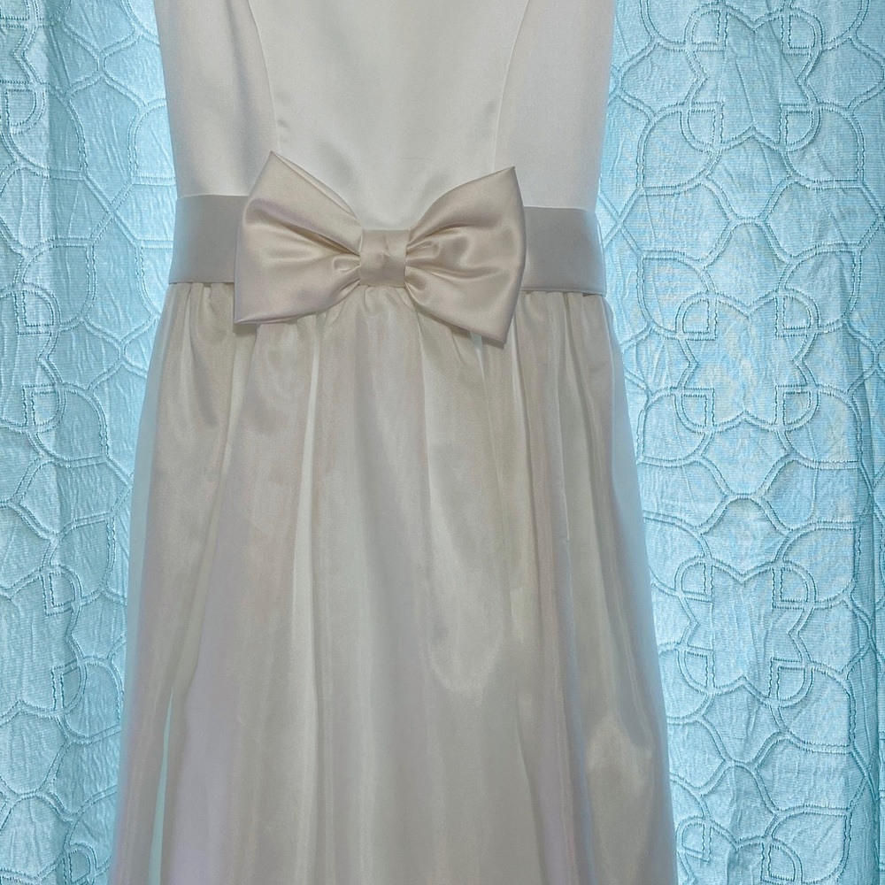white dress girls size 12 like new
